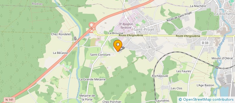 localisation de l'entreprise FAMILLE GRANVAUD CONSTRUCTION ET IMMOBILIER  LA ROCHEFOUCAULD-EN-ANGOUMOIS