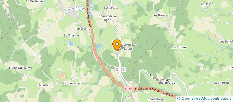 localisation de l'entreprise FAMILLE GUILLOUX à VEROSVRES