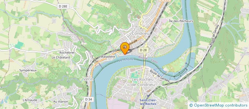 localisation de l'entreprise FAMILLE HABOUZIT  CONDRIEU