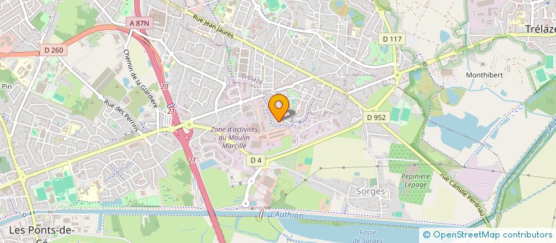 localisation de l'entreprise FAMILLE JAVAUDIN  LES PONTS-DE-CE