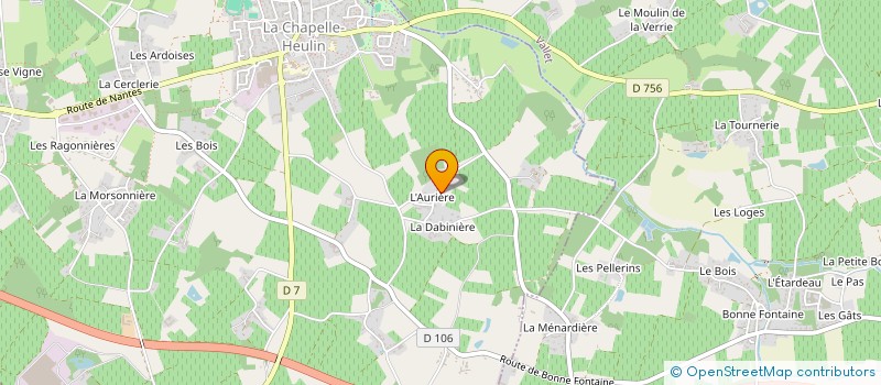 localisation de l'entreprise FAMILLE JIANU PRESTATIONS  LA CHAPELLE-HEULIN