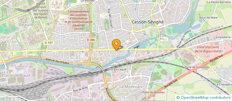 localisation de l'entreprise FAMILLE JIN  CESSON-SEVIGNE