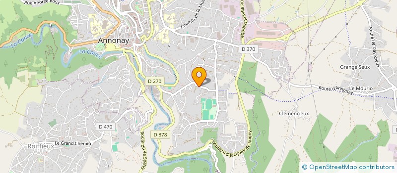 localisation de l'entreprise FAMILLE JOURDAN  ANNONAY