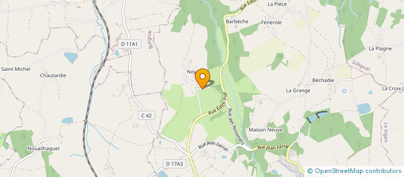 localisation de l'entreprise FAMILLE LAFARGE à JOURGNAC