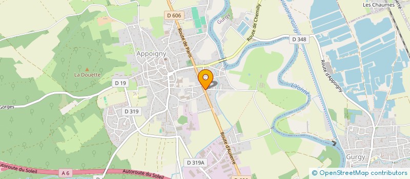 localisation de l'entreprise FAMILLE LAPERGUE  APPOIGNY