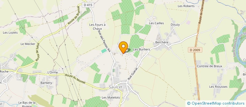 localisation de l'entreprise FAMILLE LAURENT  SAULCET