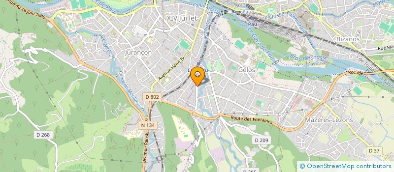 localisation de l'entreprise FAMILLE LAVIGNE  GELOS