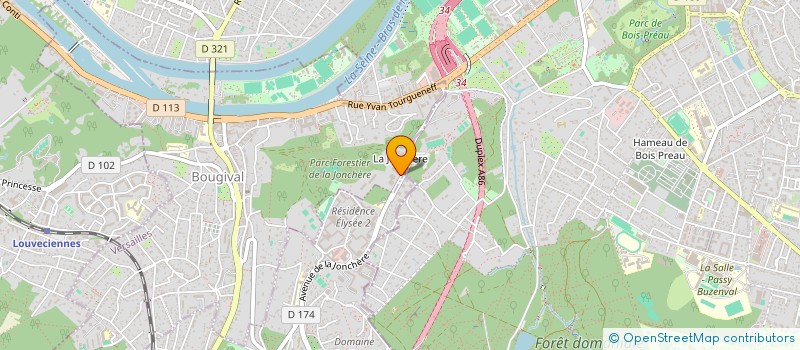 localisation de l'entreprise FAMILLE LE CICLE  BOUGIVAL