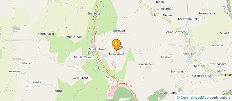 localisation de l'entreprise FAMILLE LE DU  MOTREFF