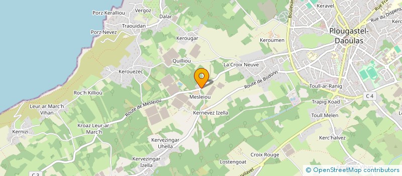 localisation de l'entreprise FAMILLE LE GALL  PLOUGASTEL-DAOULAS