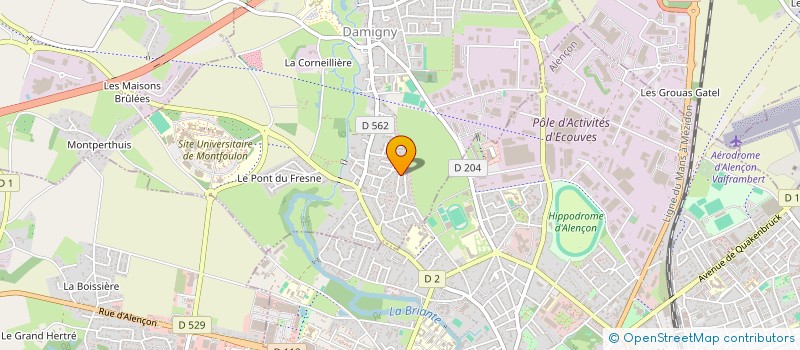 localisation de l'entreprise FAMILLE LEBRUN à DAMIGNY