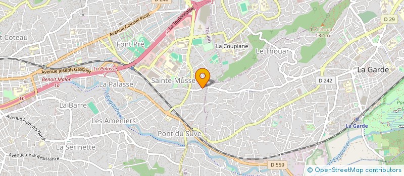 localisation de l'entreprise FAMILLE LES OLIVIER  TOULON