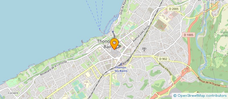 localisation de l'entreprise FAMILLE LESIEUR à THONON-LES-BAINS