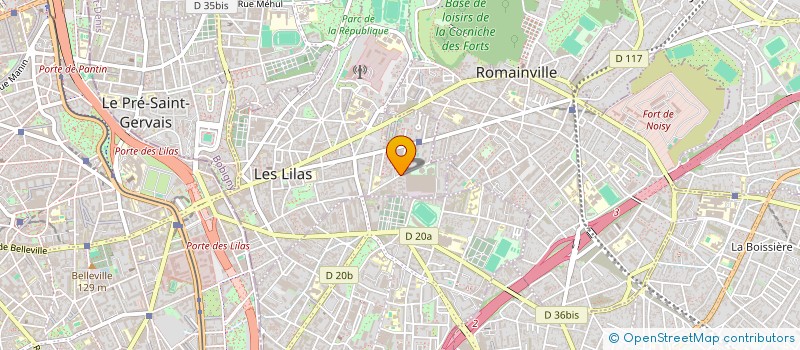 localisation de l'entreprise FAMILLE LESNE à LES LILAS