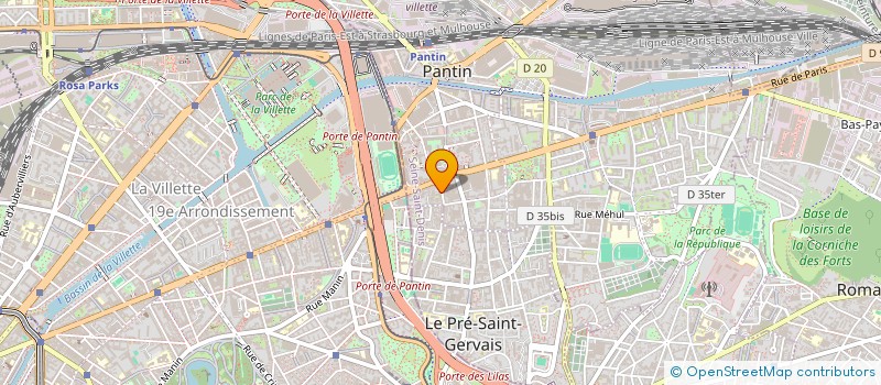 localisation de l'entreprise FAMILLE LIU-JI  PANTIN