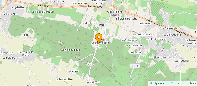 localisation de l'entreprise FAMILLE LOISEAU  CHINON