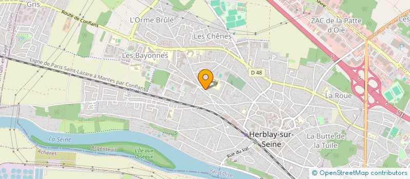 localisation de l'entreprise FAMILLE MANAS - JANET  HERBLAY-SUR-SEINE