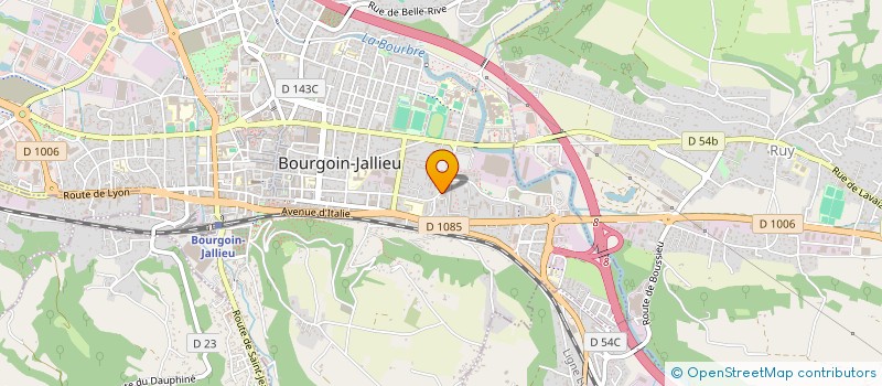 localisation de l'entreprise FAMILLE MARKET  BOURGOIN-JALLIEU