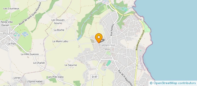 localisation de l'entreprise FAMILLE MEYRAT  BINIC-ETABLES-SUR-MER