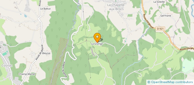 localisation de l'entreprise FAMILLE MURAT  LA CHAPELLE-AUX-BROCS