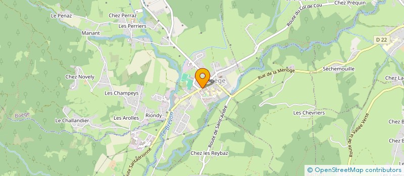 localisation de l'entreprise FAMILLE NEBOUT  BOEGE