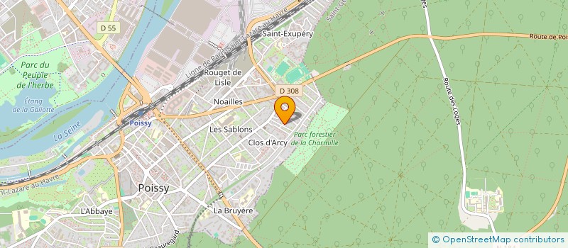 localisation de l'entreprise FAMILLE NOUMOUCOUNDA DE TESSAN  POISSY