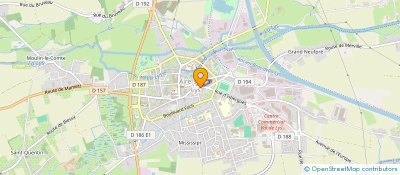 localisation de l'entreprise FAMILLE OURS  AIRE-SUR-LA-LYS