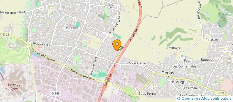 localisation de l'entreprise FAMILLE PALLUY  CHASSIEU