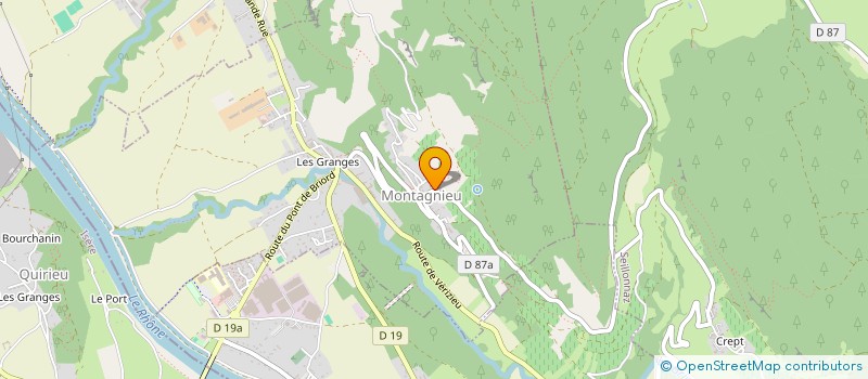 localisation de l'entreprise FAMILLE PEILLOT ET ASSOCIES à MONTAGNIEU