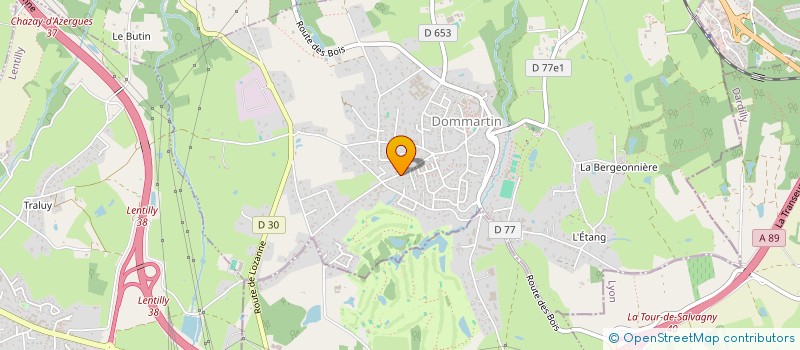 localisation de l'entreprise FAMILLE PETRINI  DOMMARTIN