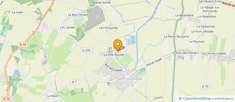 localisation de l'entreprise FAMILLE PETTON  SAINT-GUINOUX