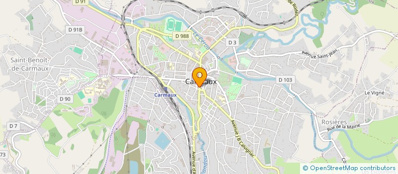 localisation de l'entreprise FAMILLE PIOLET-MATHIEU  CARMAUX