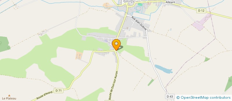 localisation de l'entreprise FAMILLE PONTHIEU  BAUGY