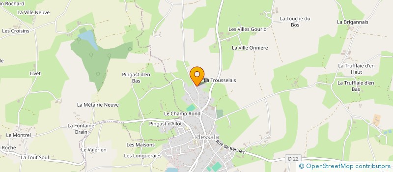 localisation de l'entreprise FAMILLE POULLIAS à LE MENE