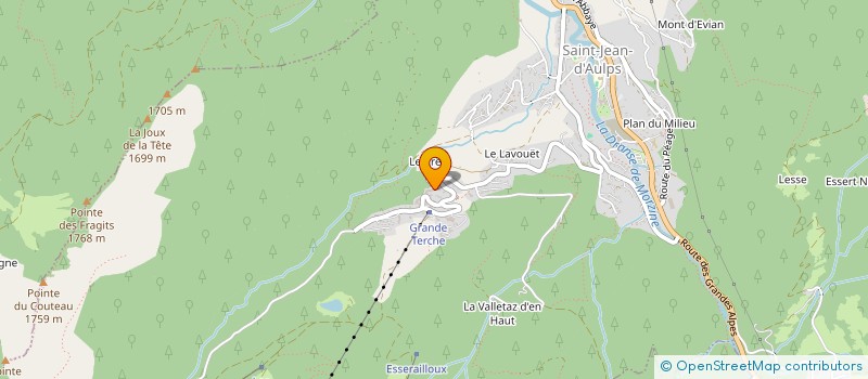 localisation de l'entreprise FAMILLE RABOUTOT  SAINT-JEAN-D'AULPS