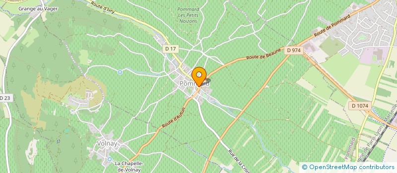 localisation de l'entreprise FAMILLE REBOURGEON  POMMARD