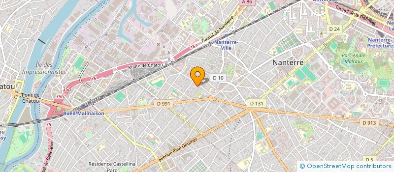 localisation de l'entreprise FAMILLE REBOURS  NANTERRE