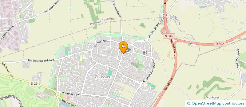 localisation de l'entreprise FAMILLE RF  CHASSIEU