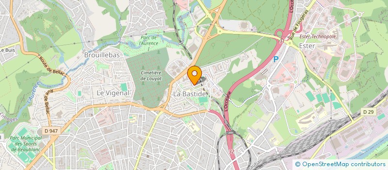 localisation de l'entreprise FAMILLE RIBEIRO MONTEIRO  LIMOGES