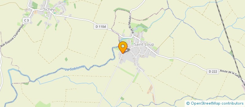 localisation de l'entreprise FAMILLE RIBIERE  SAINT-LOUP