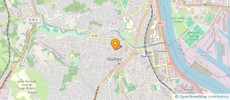 localisation de l'entreprise FAMILLE RICHARD  OULLINS-PIERRE-BENITE