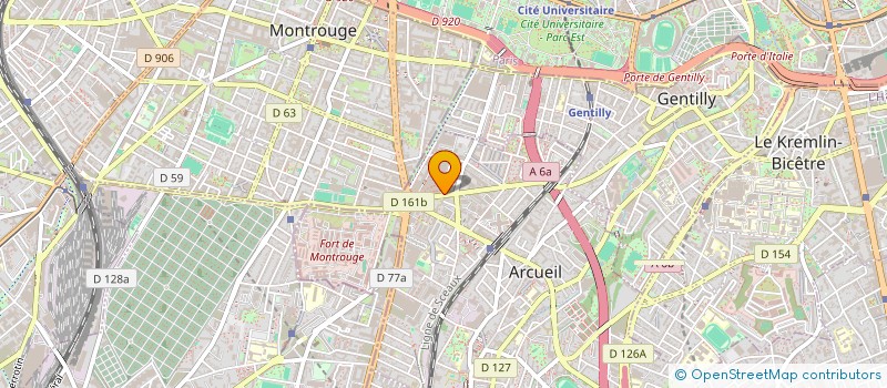 localisation de l'entreprise FAMILLE ROBEAU/DELPECH  ARCUEIL