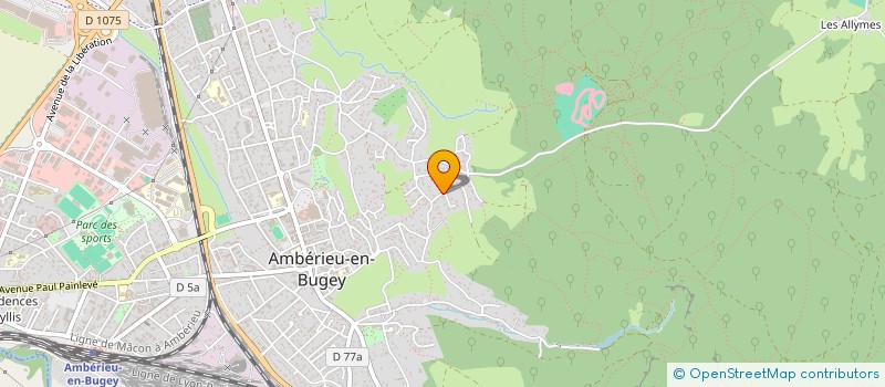 localisation de l'entreprise FAMILLE ROBIN  AMBERIEU-EN-BUGEY