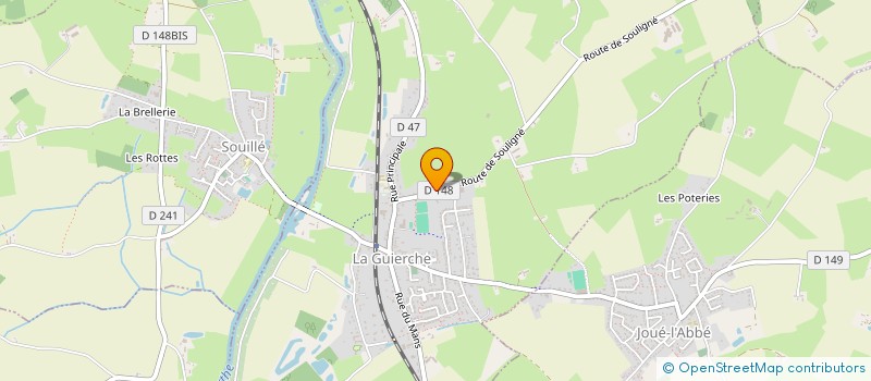 localisation de l'entreprise FAMILLE ROCHER  LA GUIERCHE