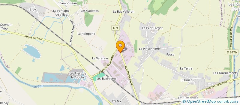 localisation de l'entreprise FAMILLE ROCHEREAU  MONTOIRE-SUR-LE-LOIR