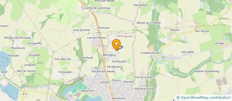 localisation de l'entreprise FAMILLE ROUE-TELLIER  SAINT-RENAN