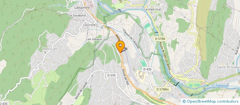 localisation de l'entreprise FAMILLE ROURE  AUBENAS