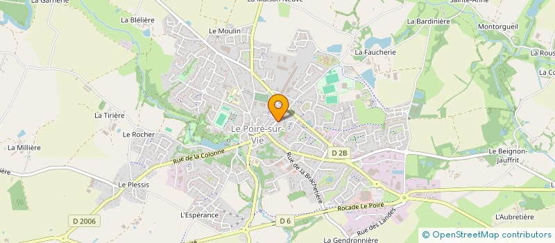 localisation de l'entreprise FAMILLE RURALE CLUB RETRAITE GENETS D'OR  LE POIRE-SUR-VIE