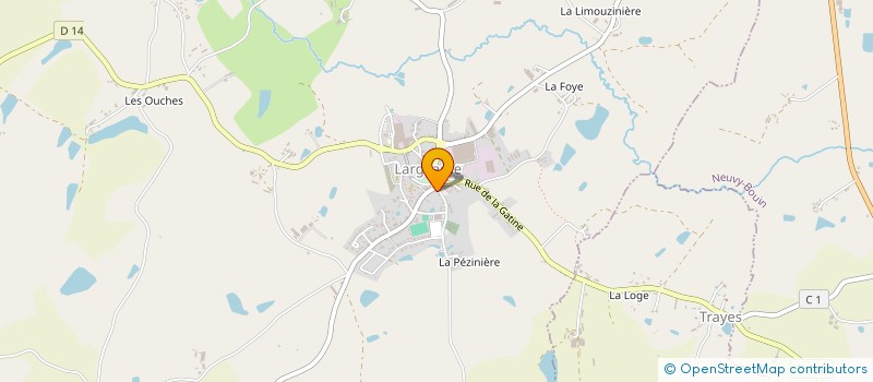 localisation de l'entreprise FAMILLE RURALE DE LARGEASSE  LARGEASSE