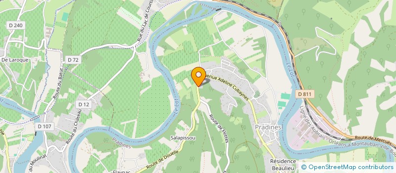 localisation de l'entreprise FAMILLE SAIGNE  PRADINES